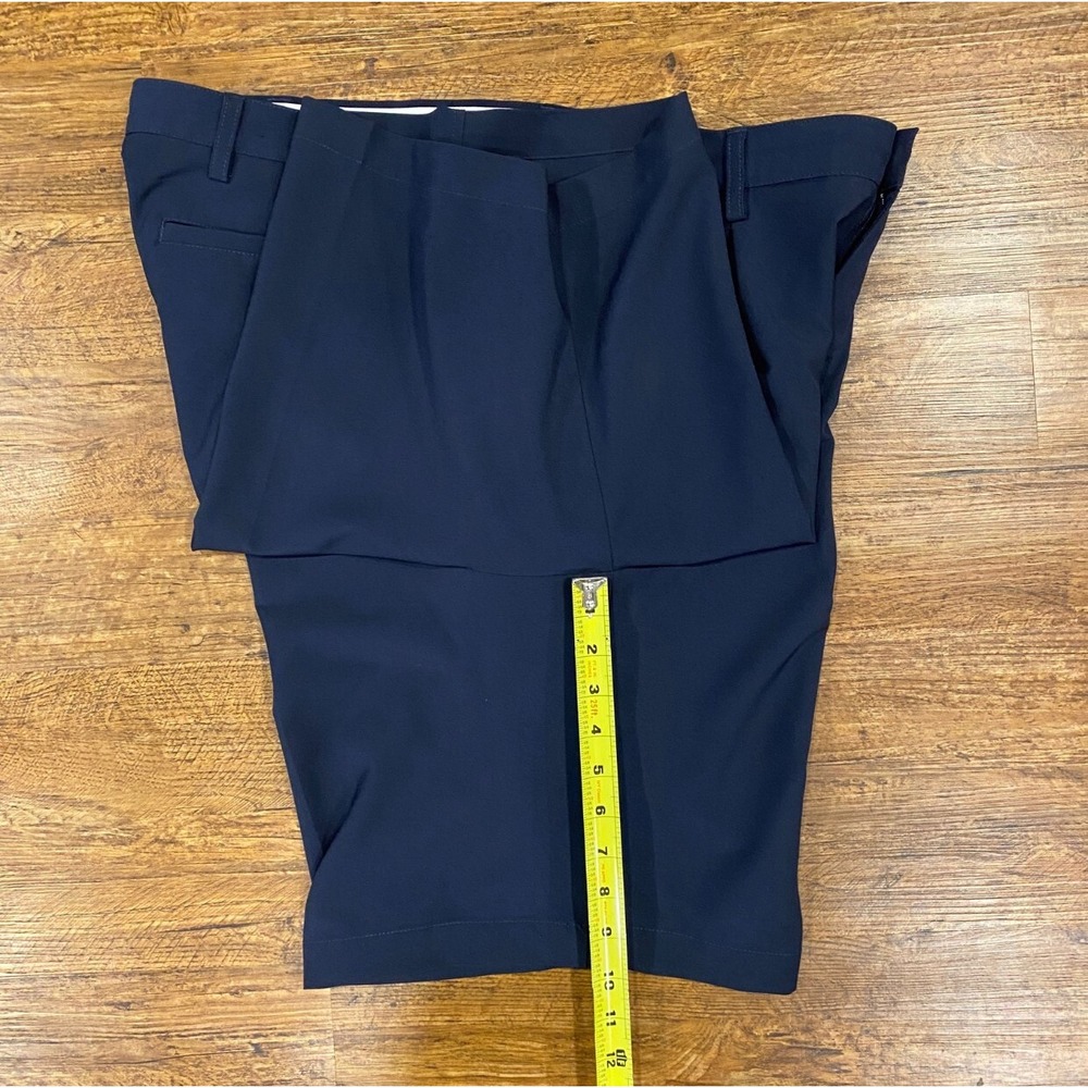 FJ FootJoy Blue Pleated Casual Performance Golf Chino Shorts Bermudas Men 38x10 - Picture 9 of 9